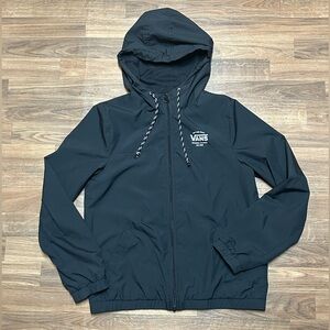 Vans Women’s Black Hooded Windbreaker Jacket S
